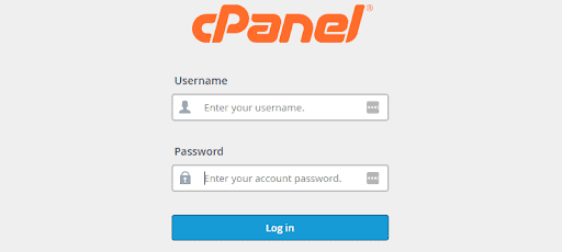 CPanel login portal
