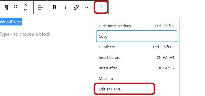 anchor link on normal text