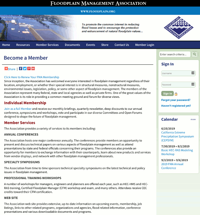 Member Benefits page before applying fixes