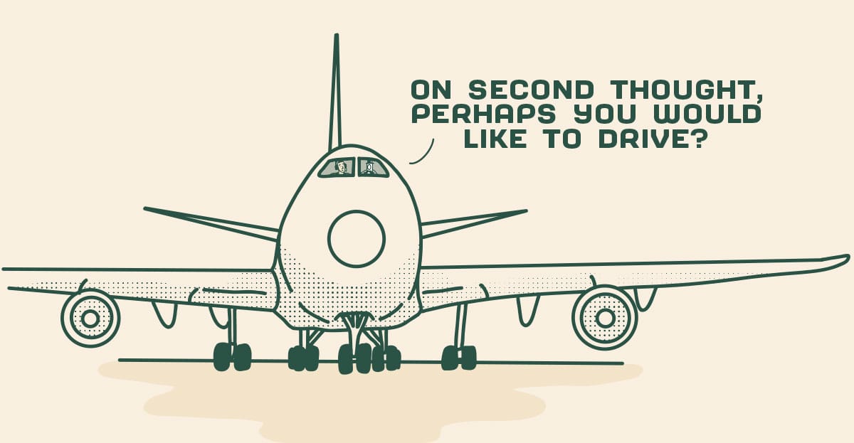 Steward Bot piloting a 747